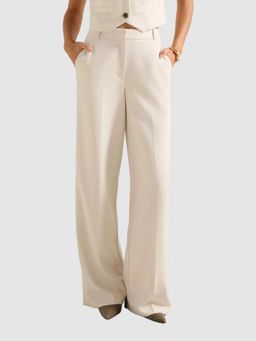 Forever New - Cream Oaklyn Wide Leg Trouser
