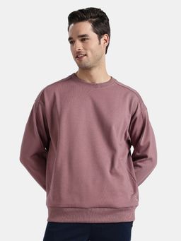Jockey - Am77 Mauve Men Super Combed Cotton Rich Pique Sweatshirt - Rose Taupe