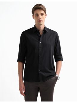 Arrow Newyork - Men'S Self Design Vertical Striped Slim Fit Shirt