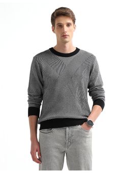 Arrow - Men's Self Design Regular Fit Sweater