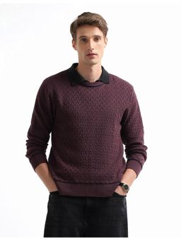 Arrow - Men's Patterned Knit Regular Fit Sweater