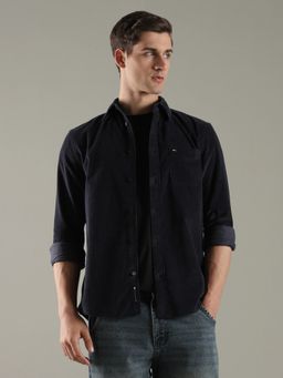Tommy Hilfiger - Textured Regular Fit Cotton Shirt