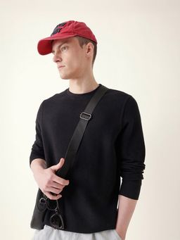 The Bear House - Men'S Black Full Sleeve Regular T-Shirt