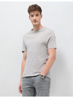 U.S. Polo Assn. Denim Co. - Men'S Grey Monochrome Brand T-Shirt