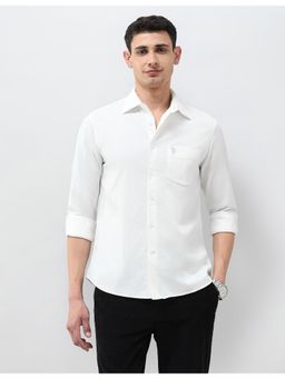 U.S. POLO ASSN. - Men'S White Corduroy Tailored Fit Shirt