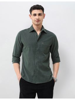 U.S. POLO ASSN. - Men'S Green Corduroy Tailored Fit Shirt