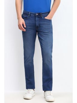 Allen Solly - Men Blue Regular Fit Mid Wash Jeans