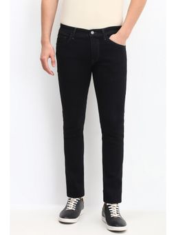 Allen Solly - Men Black Regular Fit Dark Wash Jeans