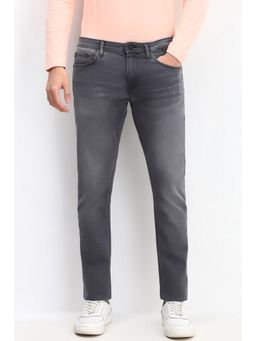 Allen Solly - Men Grey Slim Fit Light Wash Jeans