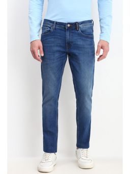 Allen Solly - Men Blue Slim Fit Mid Wash Jeans