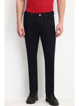Allen Solly - Men Navy Blue Slim Fit Dark Wash Jeans