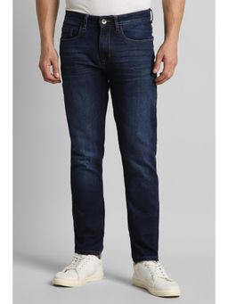 Simon Carter - Navy Blue Solid Slim Jeans