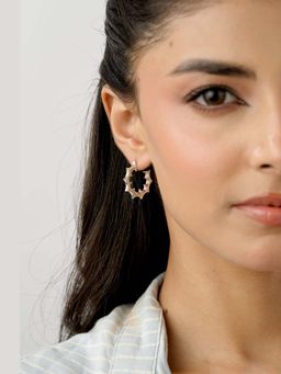 Tangerine - Cherry Silver Hoops