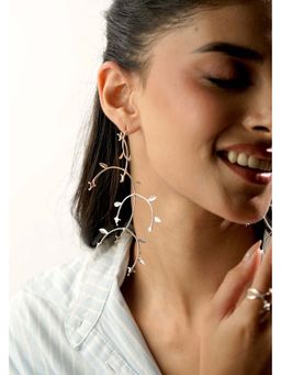 Tangerine - Meadow Silver Earrings