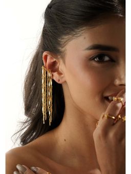 Tangerine - by ASFA Waterfall Ear Cuff