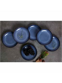 Amalfiee Ceramics - Handmade Saanjh Premium Dinner Plates Set Of 4
