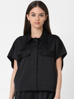 ONLY - Black Boxy Fit Shirt