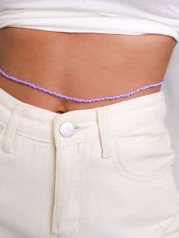 Pipa Bella by Nykaa Fashion - Minimal Purple Beaded Body Chain