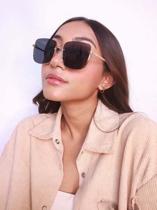 Buy Pipa Bella by Nykaa Fashion Stylish Gold Plated Half Rim