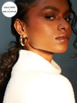 Pipa Bella by Nykaa Fashion - Rhea Kapoor x Pipa Bella Gold Plated Small Hoop Earrings