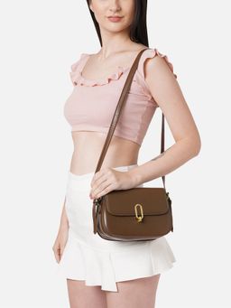 Twenty Dresses by Nykaa Fashion - Brown Touch Of Class Hand Bag