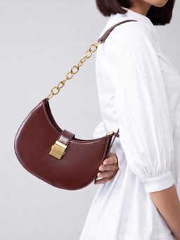 Twenty Dresses by Nykaa Fashion - Brown Rule The World Hand Bag