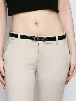 Twenty Dresses by Nykaa Fashion - Black Solid Casual Slim Belt