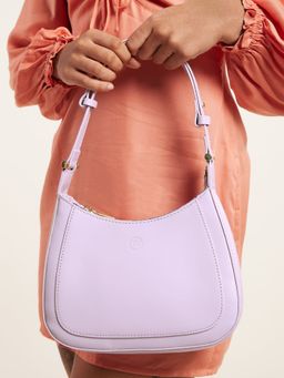 Twenty Dresses by Nykaa Fashion - Lilac Solid Shoulder Bag