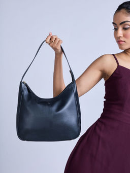 Twenty Dresses by Nykaa Fashion - Black Solid Casual Handbag