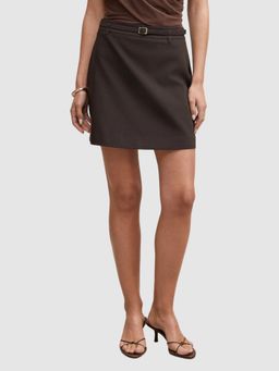 Forever New - Brown Eloise Belted Mini Skirt with Belt