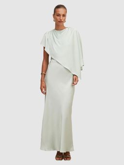 Forever New - Green Zinnia Cape Maxi Dress