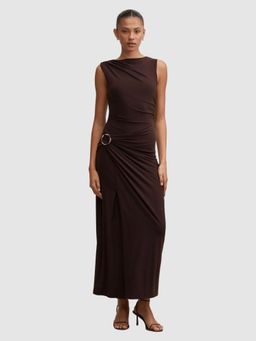Forever New - Brown Kinsley Sleeveless Jersey Midi Dress