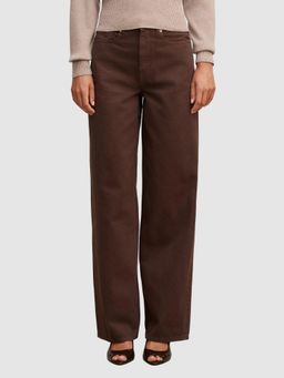 Forever New - Brown Gia High Rise Wide Leg Jeans