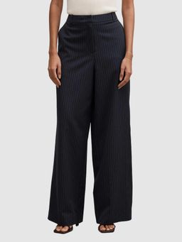 Forever New - Navy Blue Paloma Petite Wide Leg Trousers