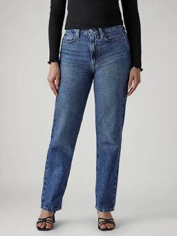 Levi's - Women's Blue Wedgie Straight Fit High Rise Jeans