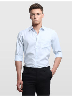 Arrow - Blue Cotton Full Sleeves Slim Fit Solid Shirt