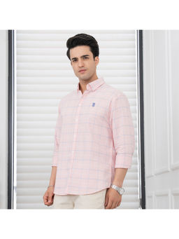 Red Tape - Pink Cotton Full Sleeves Regular Fit Checks Shirt