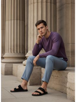 ZEESH - Men Somerset Black Sliders