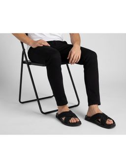 ZEESH - Men Noir Black Sliders