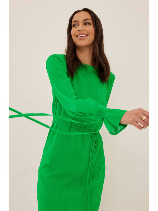 na kd green dress Floral Print Maxi Dress Green