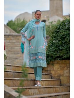 Autumnlane - Adrika Cadet Embroidered Kurta with Pant and Dupatta (Set of 3)