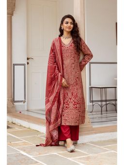Autumnlane - Mani Jam Kurta with Palazzo and Dupatta (Set of 3)