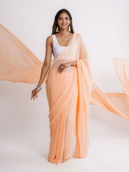 Teejh - Madhumita Georgette Saree with Unstitched Blouse