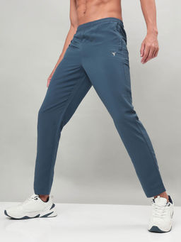 Technosport - Men Teal Solid Relax Fit Sports Trackpant With Technolite