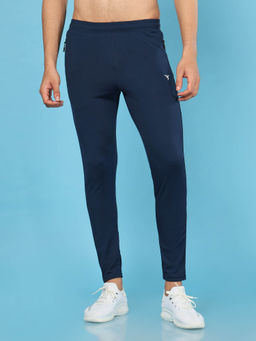 Technosport - Men Teal Solid Slim Fit Sports Trackpant With Techno Dry
