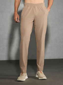 Technosport - Men Khaki Solid Relax Fit Sports Trackpant With Duracool+