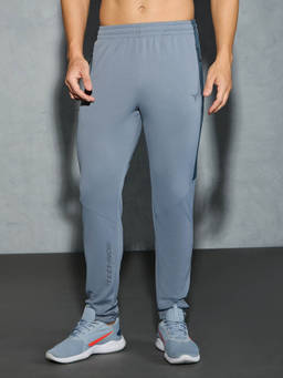 Technosport - Men Grey Solid Slim Fit Sports Trackpant With Techno Dry