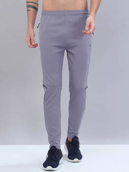 Technosport - Men Purple Solid Slim Fit Sports Trackpant With Techno Dry