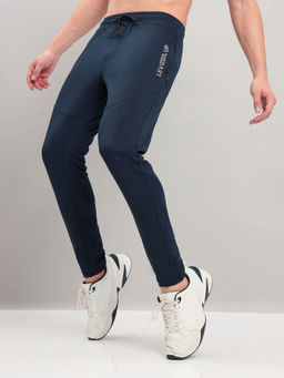 Technosport - Men Blue Solid Slim Fit Sports Trackpant With Techno Dry