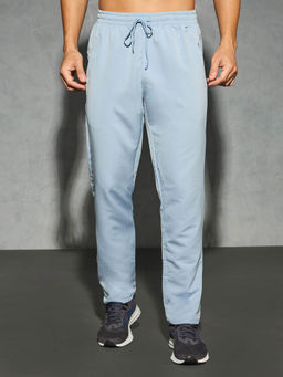 Technosport - Men Light Blue Solid Relax Fit Sports Trackpant With Technolite